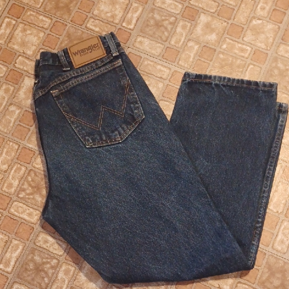 Wrangler Men's Dark Blue Relaxed Jeans 36x29